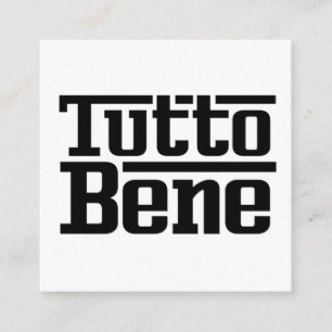 Tutto Bene Informatiekaartje