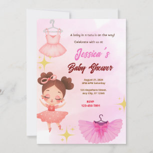 Tutu-Baby shower Kaart
