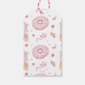 Tutu Ballerina Dance Birthday Hartelijk dank Cadeaulabel (Achterkant)