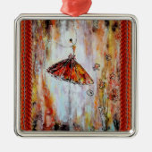 Tutu Ballerina Metalen Ornament (Voorkant)