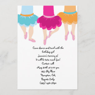 TuTu Ballet Girls Kaart