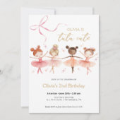 Tutu Cute Anniversaire Ballerina Invitation (Devant)