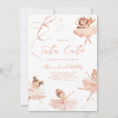 Tutu Cute Ballerina Invitation Anniversaire (Devant)
