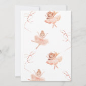 Tutu Cute Ballerina Invitation Anniversaire (Dos)