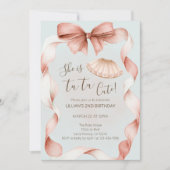 Tutu Cute Ballet Second Birthday Invitation (Devant)