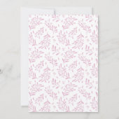 Tutu Cute Bunny Invitation Anniversaire (Dos)