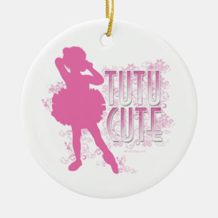 TuTu Cute Pink Keramisch Ornament