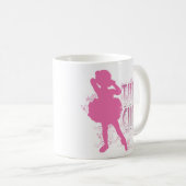 Tutu Cute (Rose) Café Mug (Devant droit)