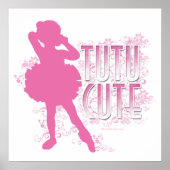 Tutu Cute (roze) Poster (Voorkant)
