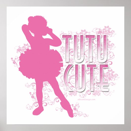 Tutu Cute (roze) Poster (Voorkant)