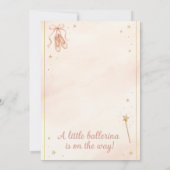 Tutu Excited Ballerina Baby Shower Invitation (Dos)