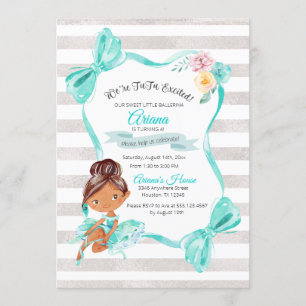Tutu Excitée Ballerina Invitation Anniversaire