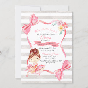 Tutu Excitée Ballerina Invitation Anniversaire
