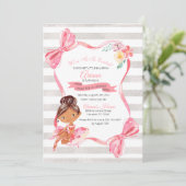 Tutu Excitée Ballerina Invitation Anniversaire (Debout devant)