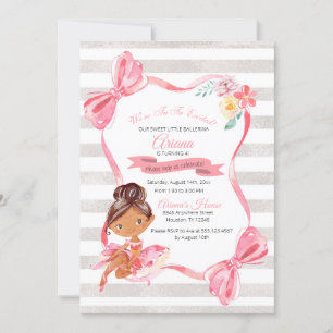 Tutu Excitée Ballerina Invitation Anniversaire