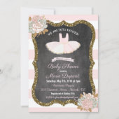 Tutu Excitée Tutu Baby shower Invitation (Devant)