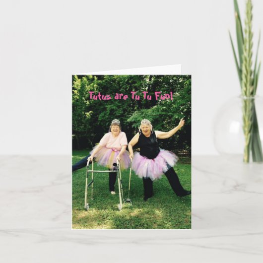 Tutu Fun for Seniors - Cartes de notes (Devant)