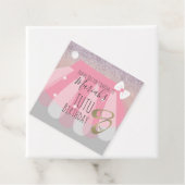 Tutu Girl's Birthday Party Pink Bedankt Bedankjes Labels (In situ)