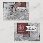 Tutu Grunge Chubby Cartes de visite (Devant / Derrière)