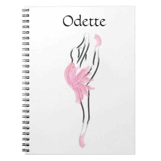 Tutu Love Ballerina Notitieboek Odette (Voorkant)