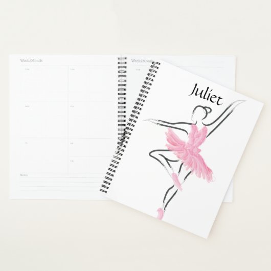 Tutu Love Ballerina Planner Juliet (Devant avec enveloppe)