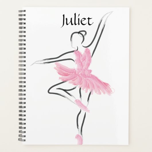 Tutu Love Ballerina Planner Juliet (Devant)