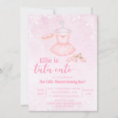 tutu mignon invitation aquarelle danseuse rose (Devant)