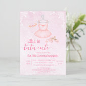 tutu mignon invitation aquarelle danseuse rose (Debout devant)