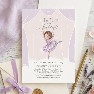 TuTu Opgewonden Ballerina Ballet Baby Shower Kaart