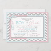 Tutu ou Cravate Invitation de la Fête de révélatio (Dos)