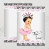 Tutu Prinses Babyshower Bedankt (Voorkant / Achterkant)