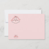 Tutu rose Merci personnalisé / Carte pour notes (Dos)