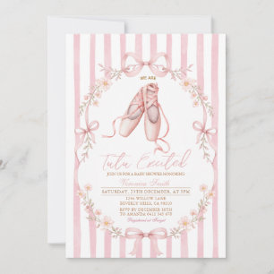 Tutu Roze Ballet Schoenen Meisje Baby Shower Kaart