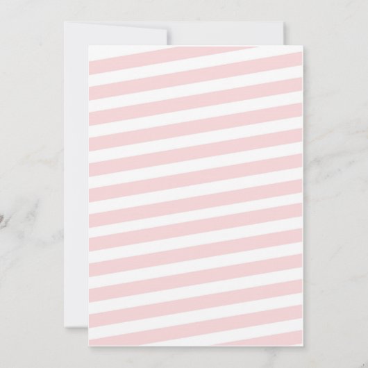 Tutu roze meisje verjaardagsuitnodiging kaart (Achterkant)