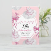 Tutu Sweet Birthday Invitation Card (Debout devant)