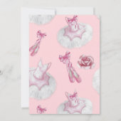 Tutu Sweet Birthday Invitation Card (Dos)