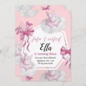 Tutu Sweet Birthday Invitation Card (Devant / Derrière)