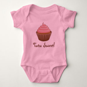Tutu Sweet Cupcake Baby Girl Romper