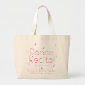 Tutu Sweet Dance Overweging Grote Tote Bag (Voorkant)
