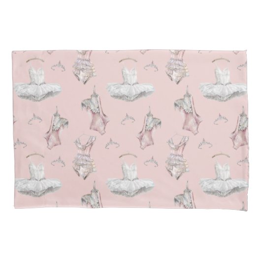 Tutus and Tiaras Pink Standard Kussensloop (Voorkant)