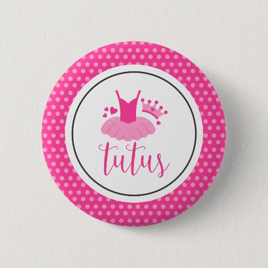 Tutus Gender onthullen Ronde Button 5,7 Cm (Voorkant)