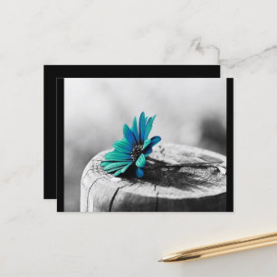 Tuurblauwe Bloem Briefkaart