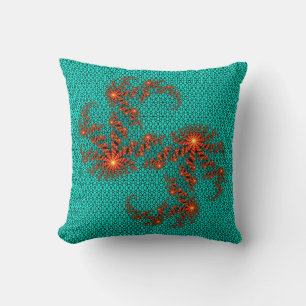 Tuurzwart abstract mandala patroon kussen