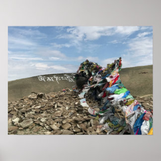 Tuva - om mani padme hum - poster van het boeddhis
