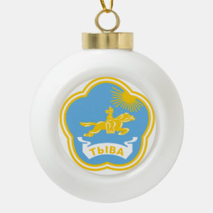 Tuva - Wapenschildpad Keramische Bal Ornament