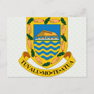 Tuvalu Coat of Arms detail Briefkaart