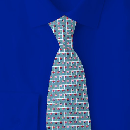 Tuvalu Flag Brick Pattern Stropdas
