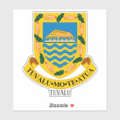 Tuvalu - nationaal wapenschild sticker (Vel)