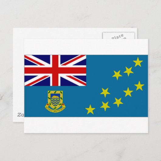 Tuvalu State Flag Briefkaart (Voorkant / Achterkant)