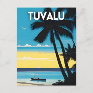 Tuvalu Travel Poster Briefkaart